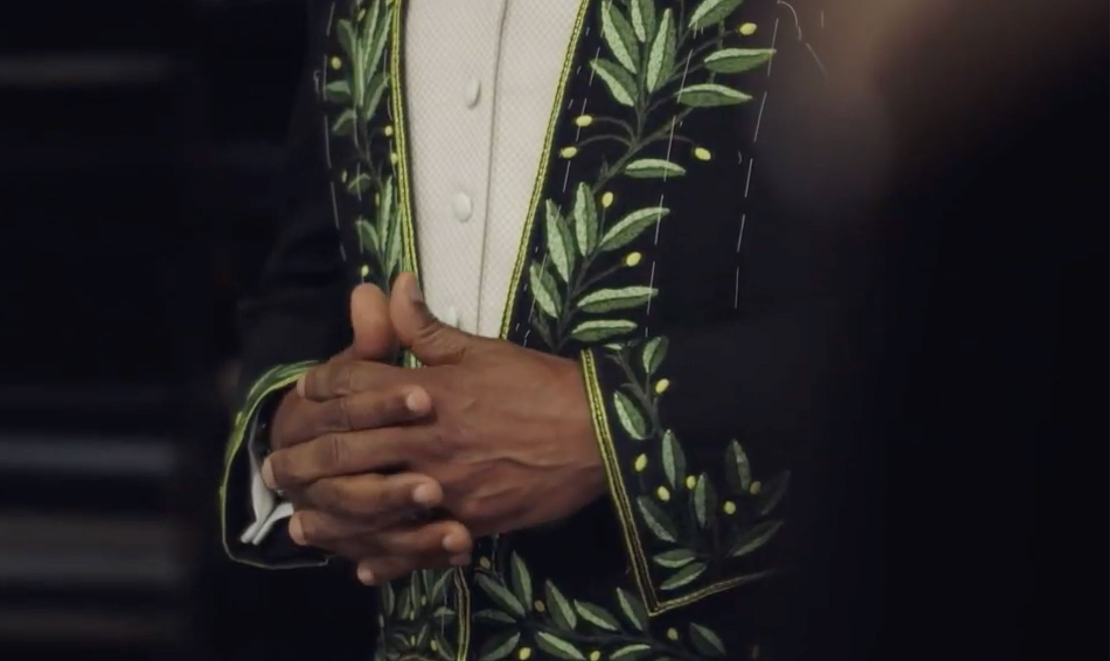 Dany Laferrière’s academician’s coat, made by Sartorialto